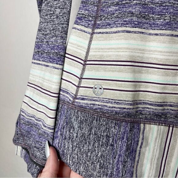 Lululemon Race Your Pace Long Sleeve Shirt Osaka Stripe 10 - Picture 4 of 7